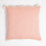 Solid Fringed Chambray Weave Cushion Cover(1)
