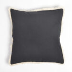 Solid Fringed Chambray Weave Cushion Cover(3)