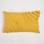 Handwoven Cotton Shaggy Tufted Lumbar Cushion Cover