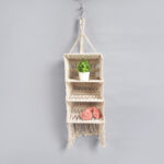 Boho Macrame Layered Wall Rack