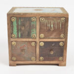 4 Drawers Vintage Wooden Chest
