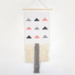Fringed Cotton Tetris Wall Hanging