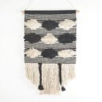 Handwoven Cotton Alternate Monochrome Wall Hanging