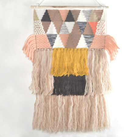 Handwoven Art Deco Layer Fringed Wall Hanging