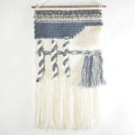 Handwoven & Tufted Abstract Fringed Wall Hanging