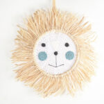 Crochet Cotton Polar Bear-Head Wall Decor