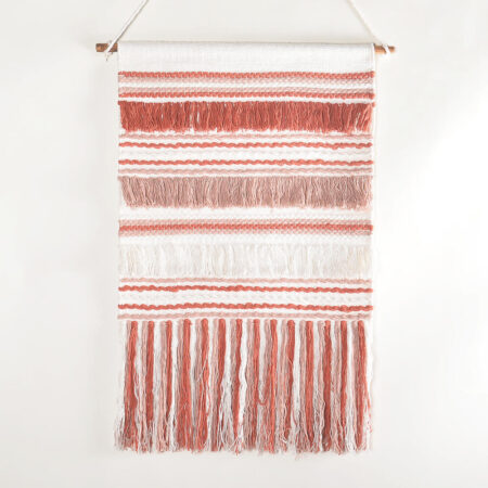 Handwoven Cotton Bayadere Wall Hanging