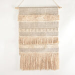 Handwoven Cotton Neutral Bayadere Wall Hanging