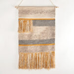 Handwoven Cotton Multicolor Fringed Wall Hanging