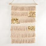 Fringe tasseled & Sequinned Cotton Wall Hanging