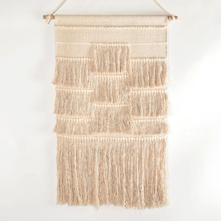 Handwoven Cotton Multi-Tasseled Wall Hanging