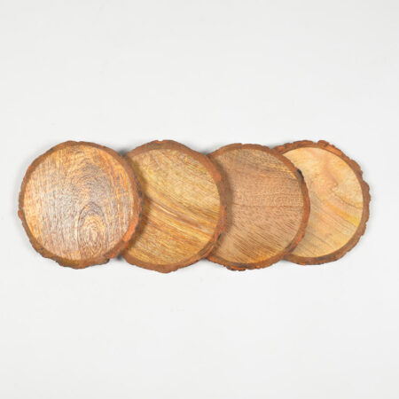 Wooden Log Coasters (set of 4)