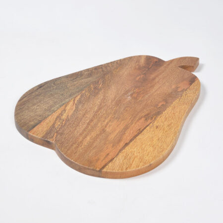Hand Cut Mango Wood Pear-Shaped Chopping Board