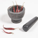Turned Marble Mortar & Pestle Set