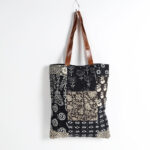 Monochrome Patchwork Deco Tote Bag