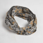Floral Grey Block Printed Hairband