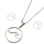 Silver Ocean Wave Set